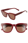 Rebecca Minkoff Imogen2 49mm Studded Sunglasses In Burgundy/ Brown
