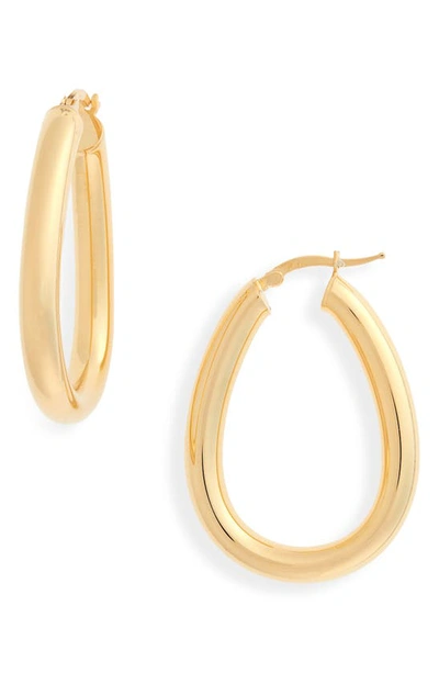 Argento Vivo Large Hoop Earrings In Gold