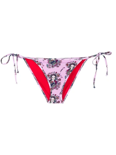 La Doublej Demeter Rosa Bikini Bottoms In Mini Demeter