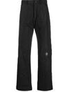 A-cold-wall* Crumpled Straight-leg Trousers In Black