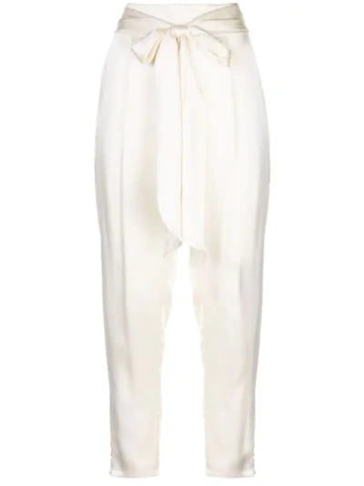 Alexis Castile High Waisted Trousers In White