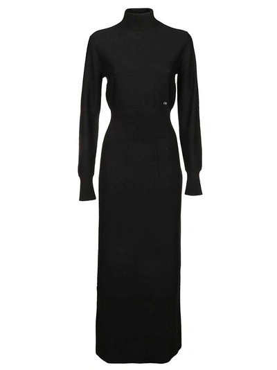Calvin Klein Women's Black Wool Dress