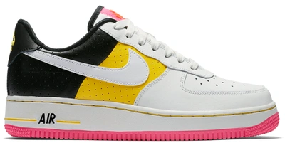 Pre-owned Nike Air Force 1 Low Moto (women's) In Summit White/white-tour Yellow-black