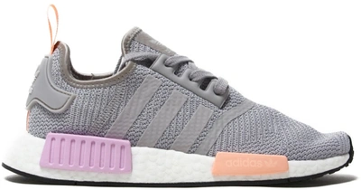 Pre-owned Adidas Originals Adidas Nmd R1 Light Granite Clear Orange (women's) In Light Granite/light Granite/clear Orange