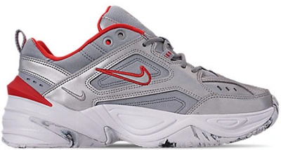 Pre-owned Nike M2k Tekno Metallic Silver Marbled (women's) In Metallic Silver/metallic Silver-white