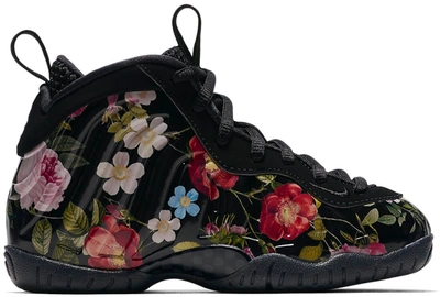 Pre-owned Nike Air Foamposite One Floral (ps) In Black/black-metallic Gold