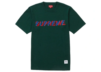 Pre-owned Supreme  Shatter Ss Top Dark Green