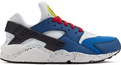 Pre-owned Nike  Air Huarache Run Indigo Force Volt In Indigo Force/volt-university Red-black-white