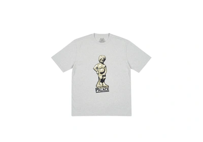 Pre-owned Palace  Jimmy Piddle T-shirt Grey Marl