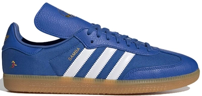 Pre-owned Adidas Originals  Samba Og Oyster Holdings Blue In Blue/cloud White/gold Metallic