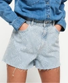 Superdry Women's Ruby Cut Off Shorts Blue / Laser Blue