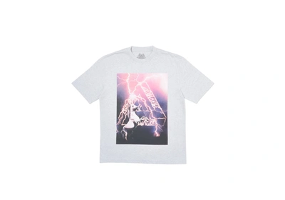Pre-owned Palace  Corn T-shirt Grey Marl