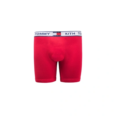 Pre-owned Kith  X Tommy Hilfiger Tommy Boxer Brief Red