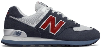 Pre-owned New Balance  574 Classic Core Plus Navy Red In Navy/red