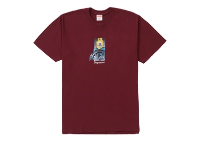 Pre-owned Supreme  Ghost Rider Tee Burgundy