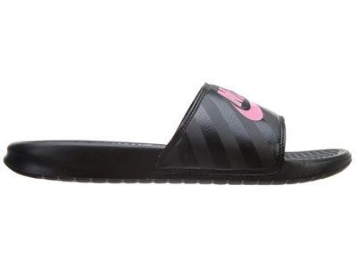 Pre-owned Nike Benassi Jdi Black Vivid Pink-black (w) In Black/vivid Pink-black