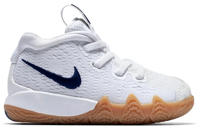Pre-owned Nike Kyrie 4 Uncle Drew (td) In White/white-white-gum Light Brown