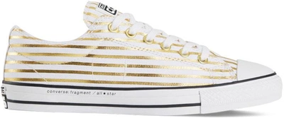 Pre-owned Converse  Chuck Taylor All-star Ox Fragment Gold In White/rich Gold