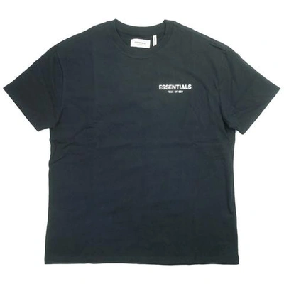 Pre-owned Fear Of God  Essentials Boxy Logo T-shirt Black