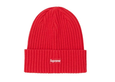 Pre-owned Supreme Overdyed Beanie (ss19) Red