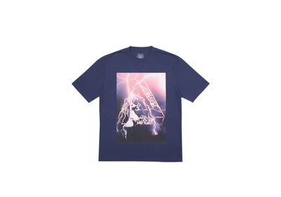 Pre-owned Palace  Corn T-shirt Navy