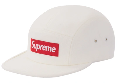 Pre-owned Supreme  Wool Camp Cap Fw19 White