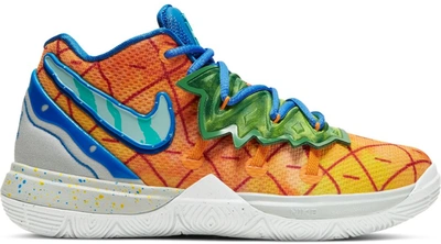 Pre-owned Nike Kyrie 5 Spongebob Pineapple House (ps) In Orange Peel/teal  Tint | ModeSens