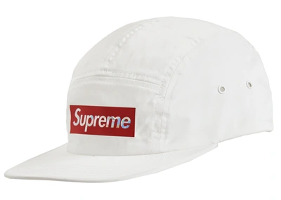 Pre-owned Supreme  Holographic Logo Camp Cap White