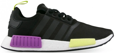 Pre-owned Adidas Originals  Nmd R1 Core Black Shock Purple In Core Black/core Black/shock Purple