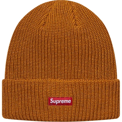 Pre-owned Supreme  Heather Loose Gauge Beanie Heather Gold
