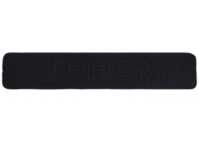 Pre-owned Supreme  Polartec Logo Scarf Black