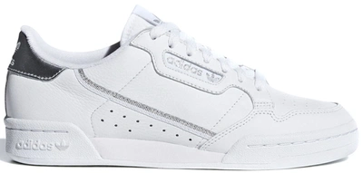 Pre-owned Adidas Originals Adidas Continental 80 Cloud White Silver Metallic (women's) In Cloud White/cloud White/silver Metallic