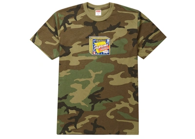 Pre-owned Supreme  Cheese Tee Woodland Camo
