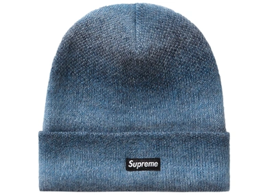 Pre-owned Supreme  Mohair Beanie Fw19 Mixed Blue