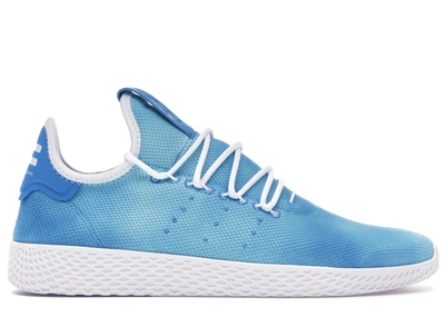 Pre-owned Adidas Originals  Tennis Hu Pharrell Holi Blue In Bright Blue/footwear White/footwear White