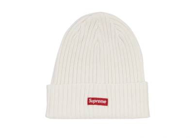 Pre-owned Supreme Overdyed Beanie (ss19) White