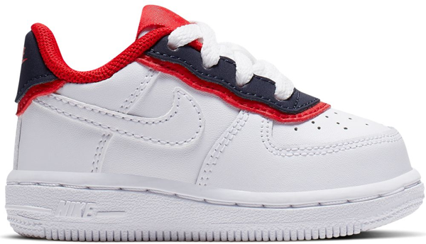 air force 1 double layer white obsidian red