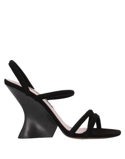 Alexa Chung Sandals In Black