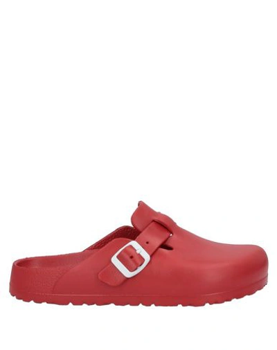 Birkenstock Mules And Clogs In Red