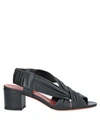 Santoni Sandals In Black