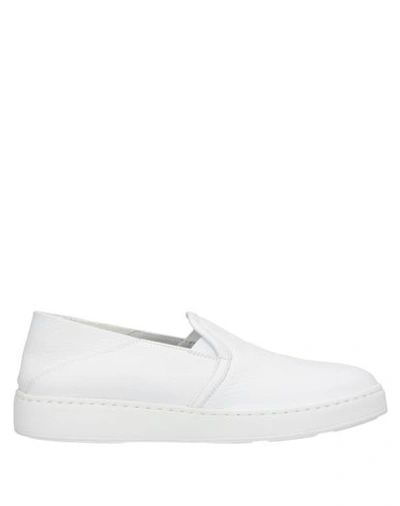 Santoni Sneakers In White