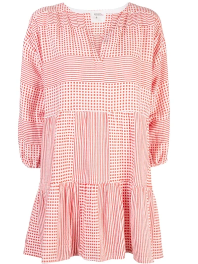 Lemlem Semira Geometric Print Dress In Red