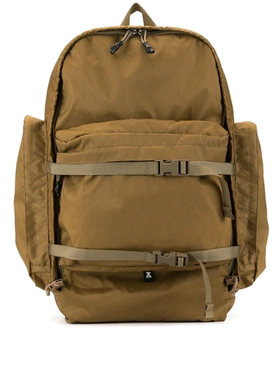Makavelic Cargo Pocket Backpack In Brown