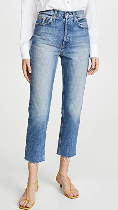 Trave Constance Straight-leg Cropped Jeans In Renegade