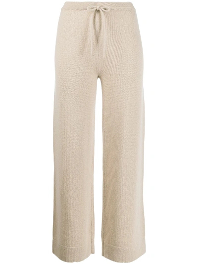 Theory Cashmere Drawstring Lounge Pants In Neutrals