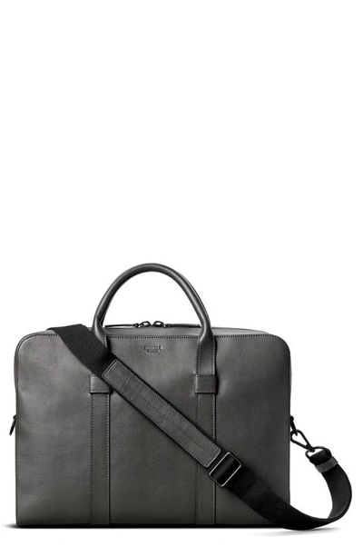 Shinola Men's Guardian Leather Briefcase Bag In Grey