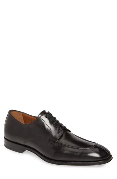 Bruno Magli Men's Livio Burnished Leather Lace-up Shoes In Dk Grey