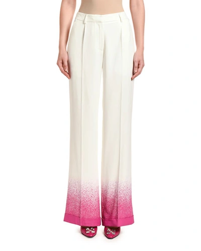 Off-white Degrade Formal Pants In White/pink