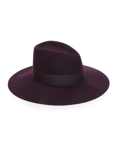 Eugenia Kim Harlowe Wool Fedora Hat In Aubergine