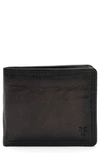 Frye Men's Murray Antiqued Leather Billfold Wallet In Carbon